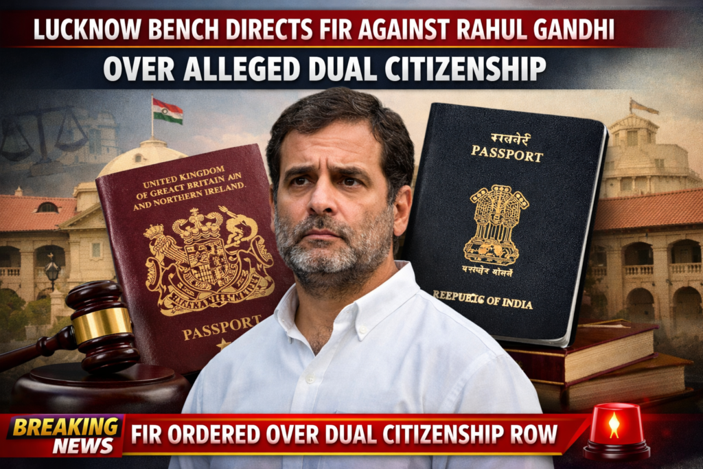 Lucknow Bench Directs FIR Against Rahul Gandhi Over Alleged Dual Citizenship