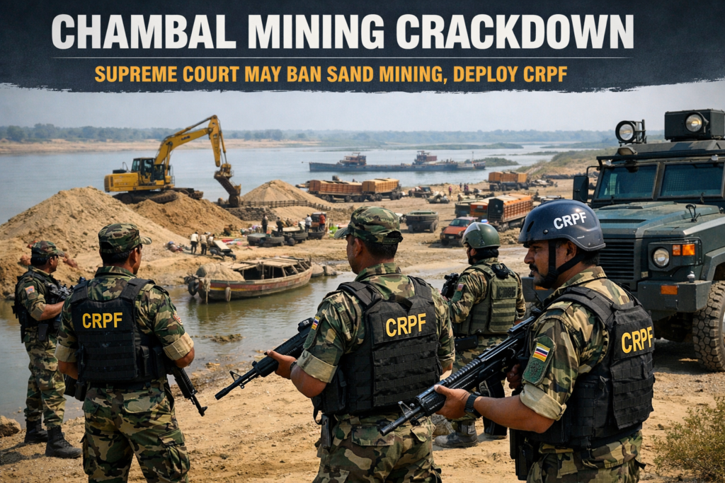 Chambal Mining Crackdown: Supreme Court May Ban Sand Mining, Deploy CRPF