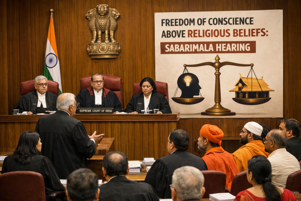 Freedom of Conscience Above Religious Beliefs: Supreme Court During Sabarimala Hearing