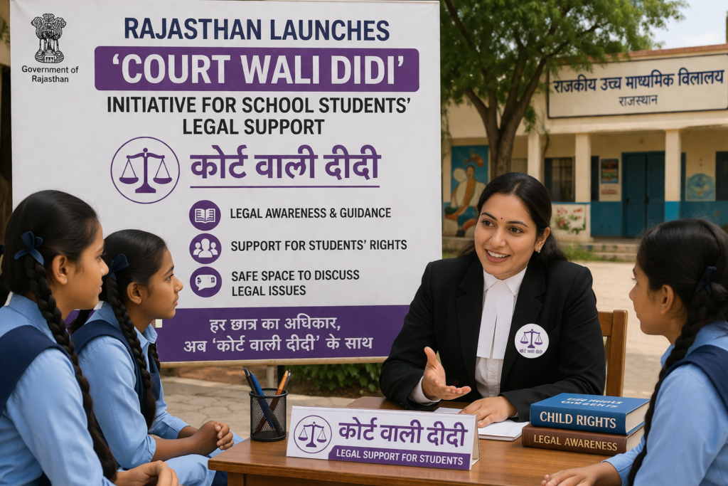 Rajasthan Launches ‘Court Wali Didi’ Initiative for School Students’ Legal Support