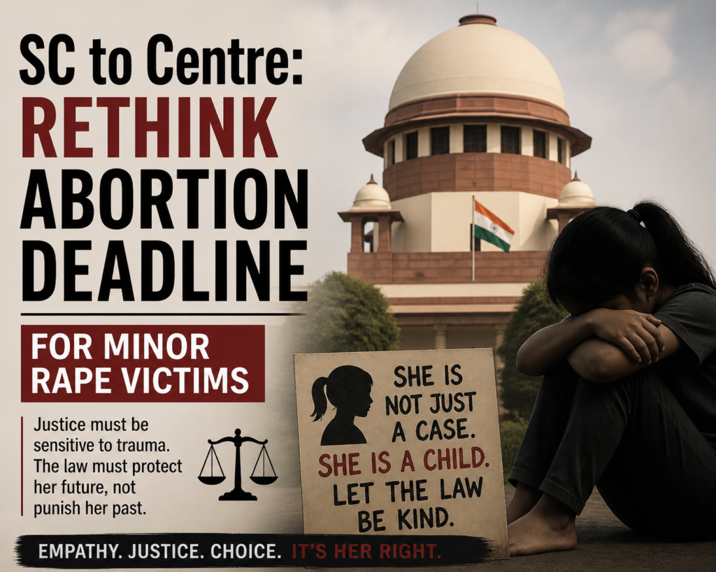 SC to Centre: Rethink Abortion Deadline for Minor Rape Victims