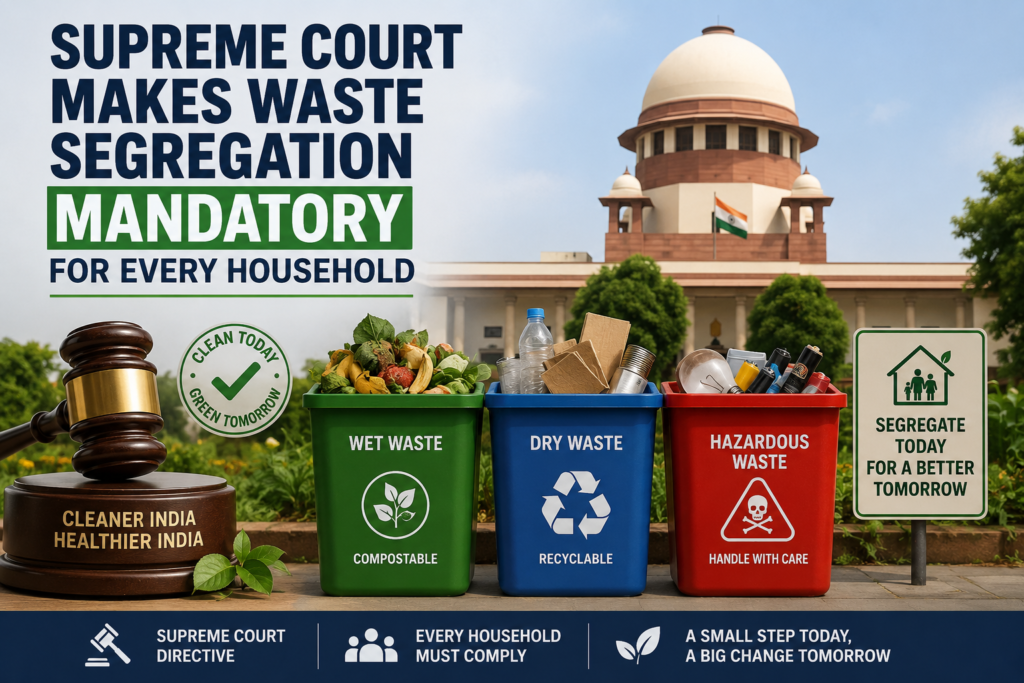 Supreme Court Makes Waste Segregation Mandatory for Every Household
