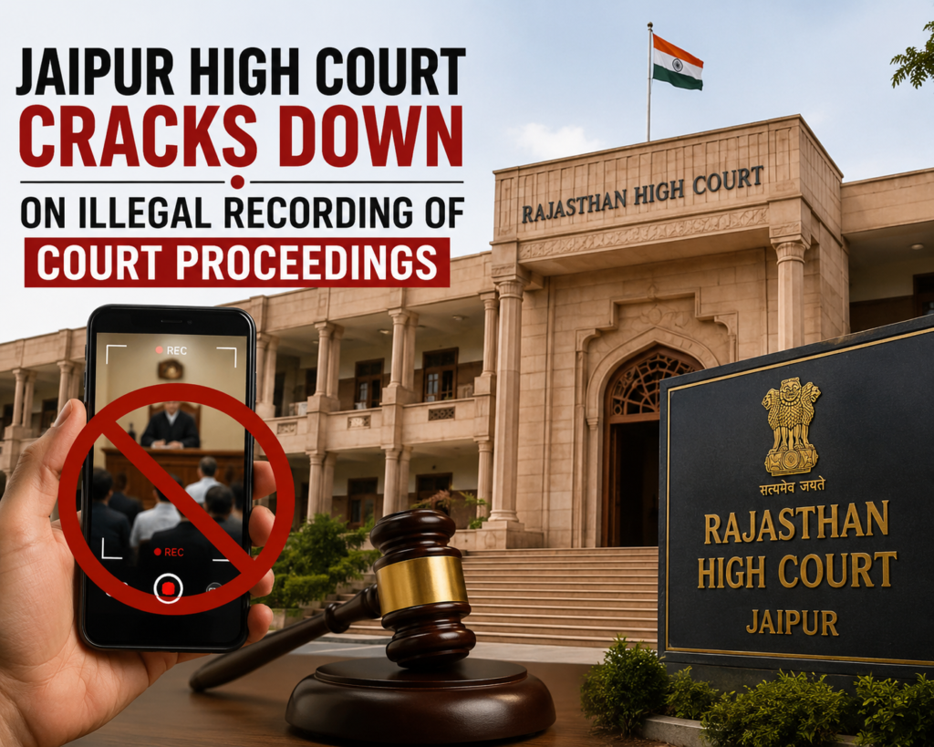 Jaipur High Court Cracks Down on Illegal Recording of Court Proceedings