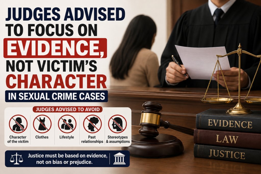 SC Advised to Focus on Evidence, Not Victim’s Character in Sexual Crime Cases